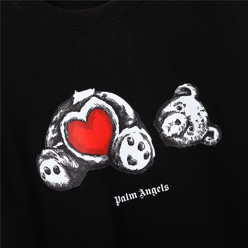 Áo Thun Tay Ngắn Cổ Tròn In Hình Gấu Vải Cotton Thời Trang Cao Cấp Dành Cho Nam Nữ