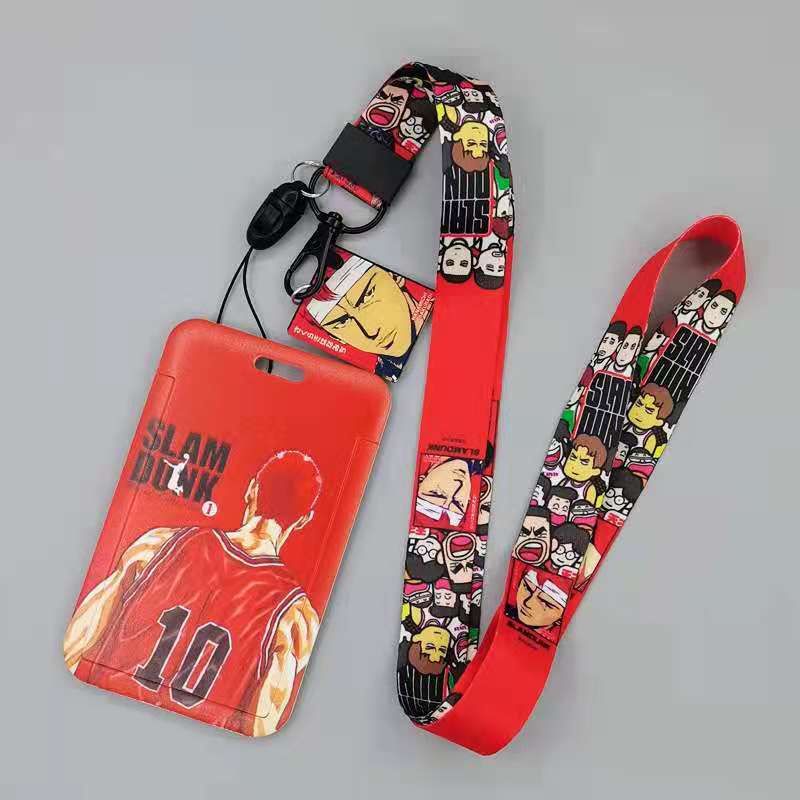 1 Set Dây Đeo Thẻ Nhân Vật Hoạt Hình Slam Dunk