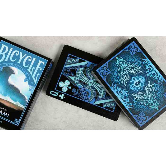 Bài Mỹ ảo thuật bicycle USA cao cấp  : Bicycle Natural Disasters ''Tsunami'' Playing Cards by Collectable Playing Cards