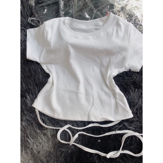 Áo kiểu croptop cột dây eo ❤️
