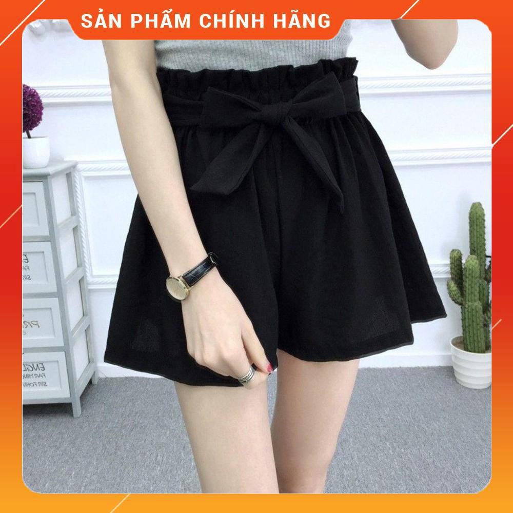 🐶 🐶 15Q16 Quần váy ống rộng lưng thun co dãn cột nơ xinh xắn
