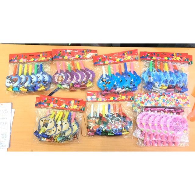 Kèn còi thổi lưỡi rắn sinh nhật kèm hình ( tệp 6 cái) sinh nhật,party