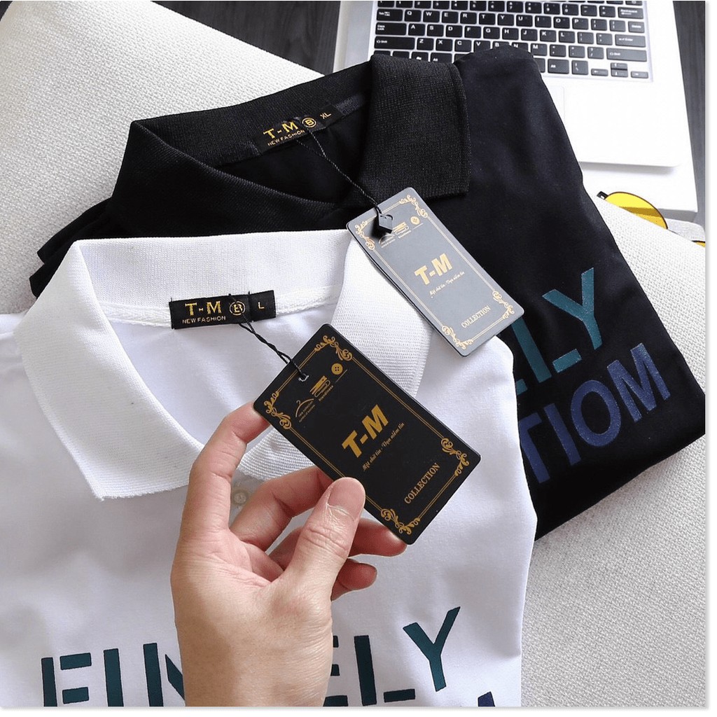 ÁO THUN NAM CỔ TRỤ ĐƯỢC THIẾT HỌA TIẾT CHỮ TRÊN ÁO SIÊU NGẦU,VÃI THUN THOÁNG MÁT KHÁNH AN FASHION