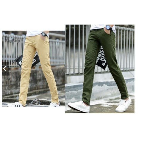 Quần kaki Nam kiểu dáng hàn quốc màu đen | BigBuy360 - bigbuy360.vn