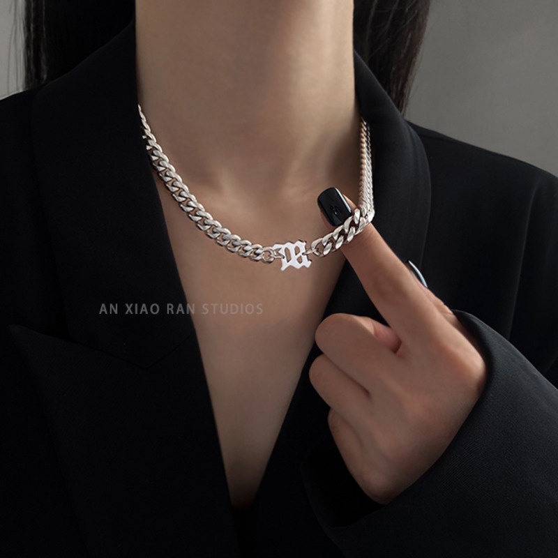 Vòng Cổ Thép Titan Phong Cách Hip Hop Cá Tính Thời Trang Hàn Quốc