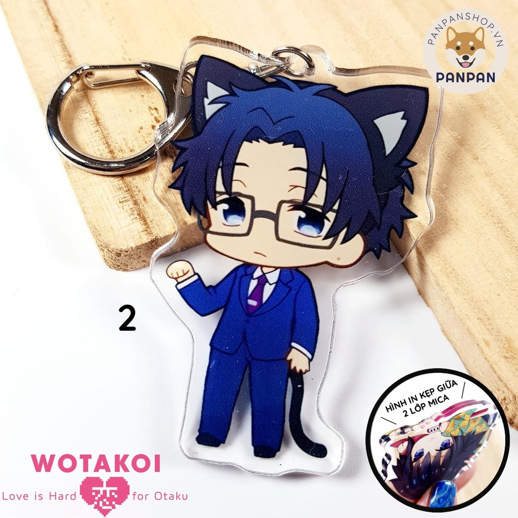 Móc khóa DELUXE Wotakoi: Love Is Hard for Otaku (Chuyện tình về dân otaku) - 2 lớp Acrylic