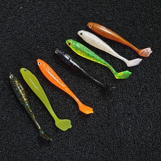 Mồi mềm Soft Lures Sét 5 con phối màu / mồi mềm chân vịt