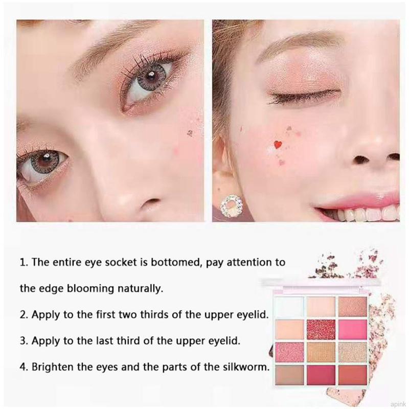 [Hàng mới về] Bảng phấn mắt 12 màu lì và kim tuyến giúp mắt thêm ấn tượng | BigBuy360 - bigbuy360.vn