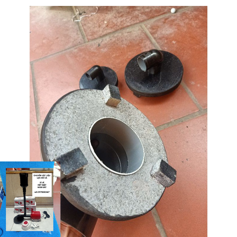 Nấm đáy hồ cá nấm hút đáy hồ cá bằng đá chuyên dùng cho bể bạt