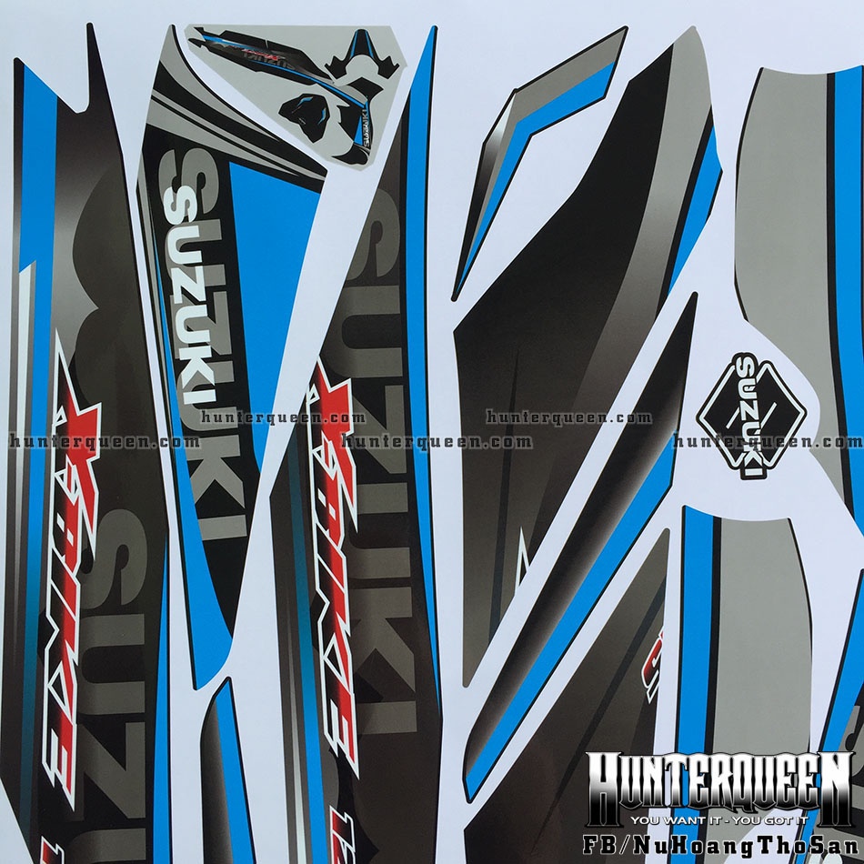 Tem chế X Bike đen xanh. Thay đổi màu sắc và chi tiết theo yêu cầu. Sắc nét, bền màu