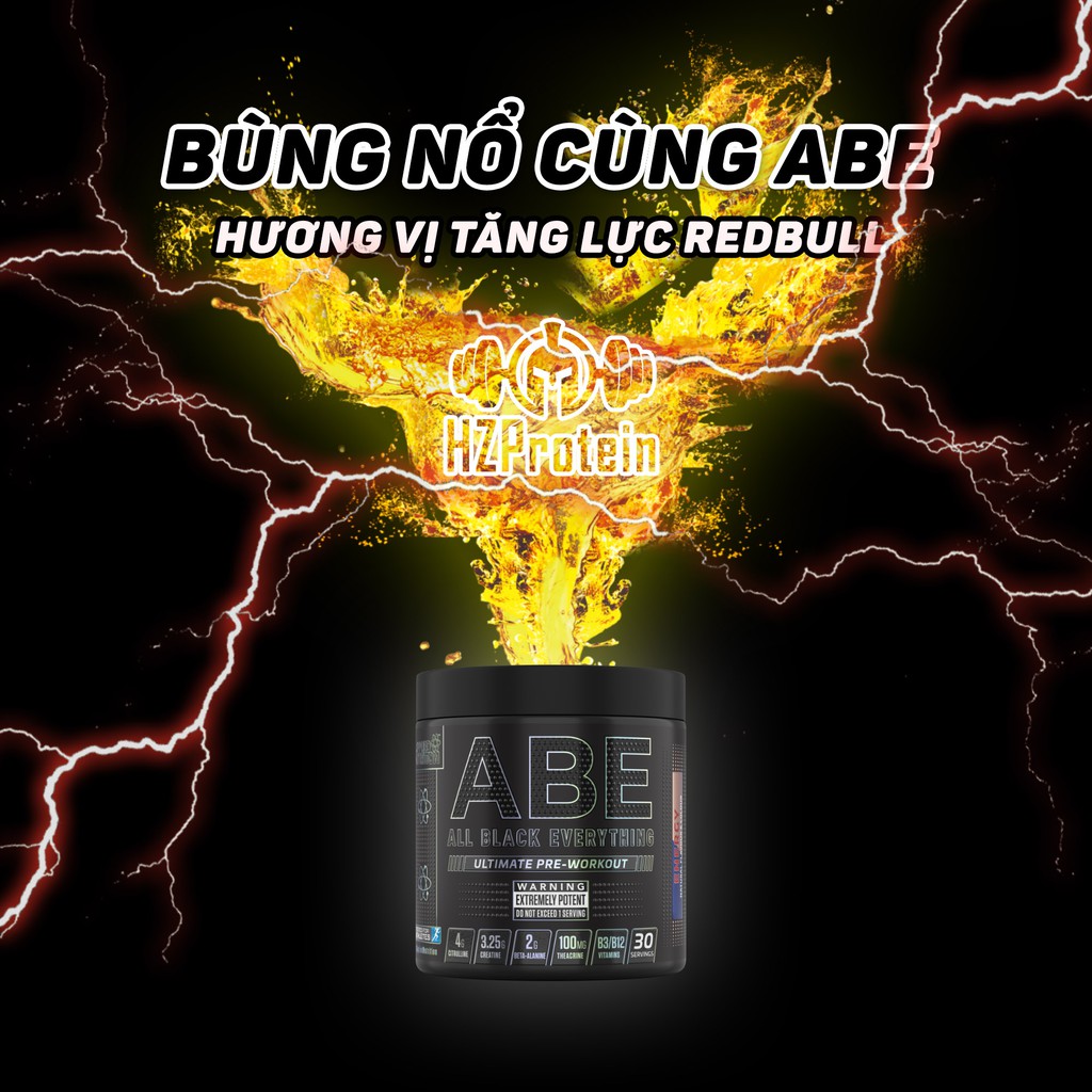 (VÓN CỤC) ABE PRE-WORKOUT - TĂNG SỨC MẠNH VỚI TEACRINE (30 LẦN DÙNG