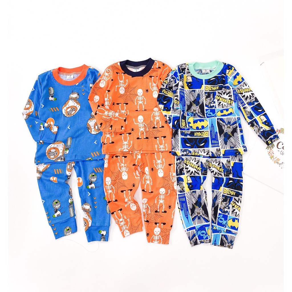 XẢ KHO SET 3 BỘ DÀI TAY BORIP MỀM THẤM MỒ HÔI CHO BÉ 2020