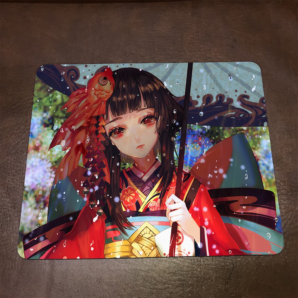 Lót chuột máy tính Anime Onmyouji Wallpapers 1 Mousepad cao su êm ái. Nhận in theo yêu cầu