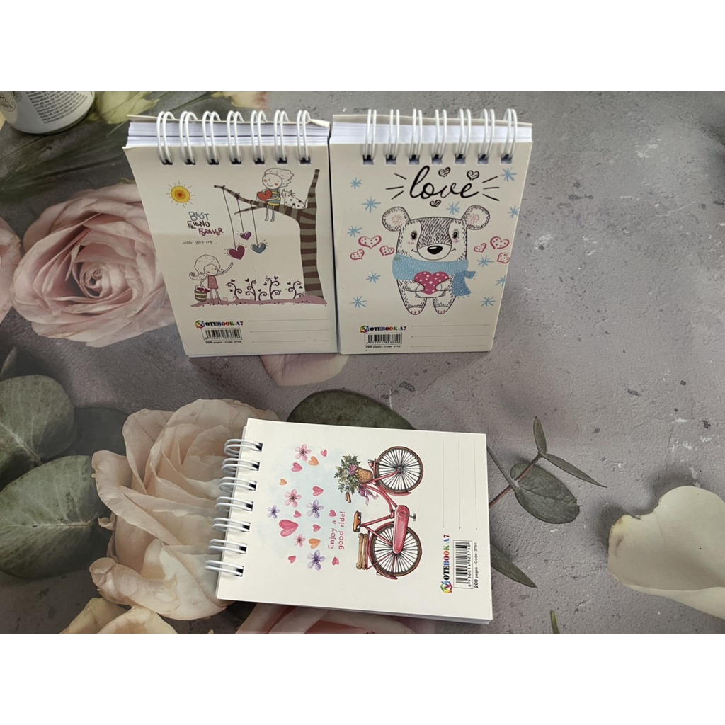 Sổ lò xo A7 hải tiến 200 trang - văn phòng phẩm - HOKAMI