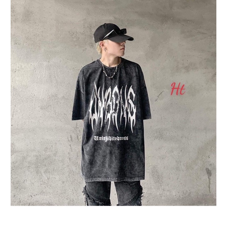 Áo loang chữ lửa chảy H26