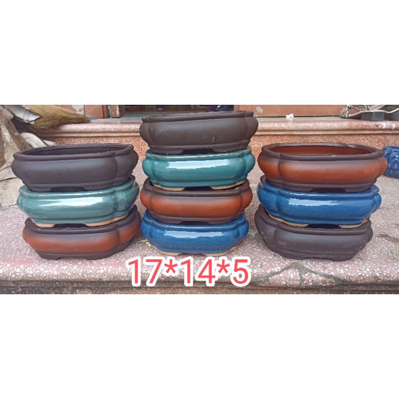 bộ 10 chậu áng mây size 17*14*5cm (có thể thay đổi màu do đợt SX)