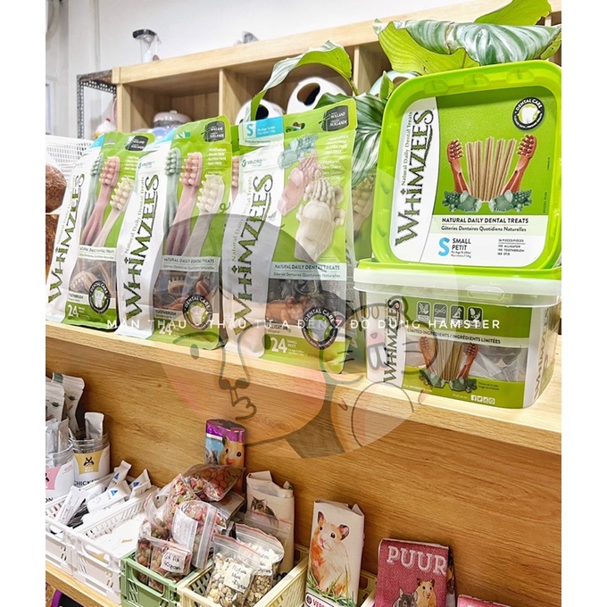Whimzees Bàn chải XS dành cho Hamster mài răng
