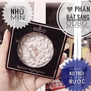 [Auth Thái] Phấn Bắt Sáng Odbo Có Nhũ Baked Highlighter ( nhũ trắng )