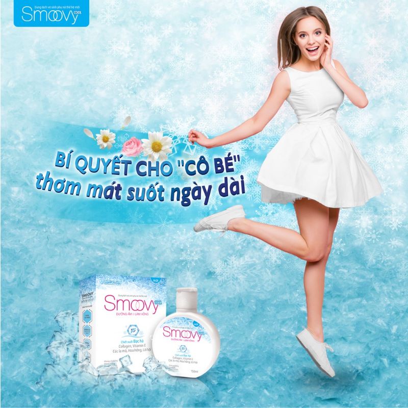 Trọn bộ Smoovy dung dịch vệ sinh phụ nữ thế hệ mới Smovy và Smoovy cool chai 150ml