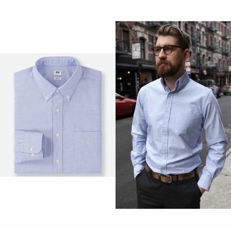 Áo sơ mi nam uniqlo dư sịn