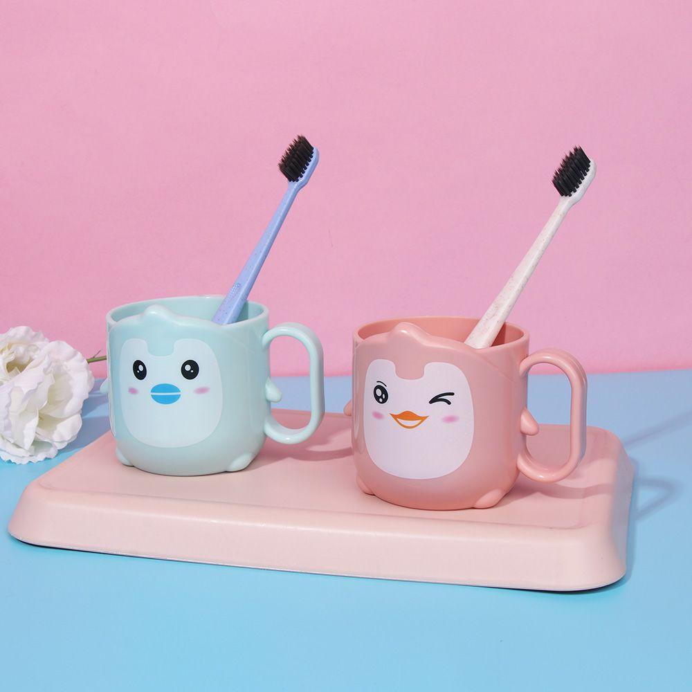 LONTIME Giá Đỡ Bàn Chải Đánh Răng / Cốc Súc Miệng Hình Chú Vịt Đáng Yêu