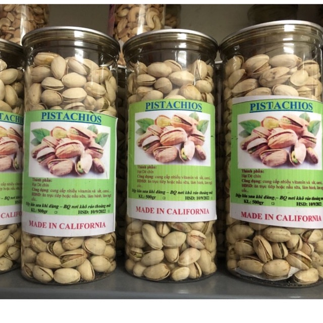 Hạt dẻ cười Mỹ không tẩy trắng hộp 500g