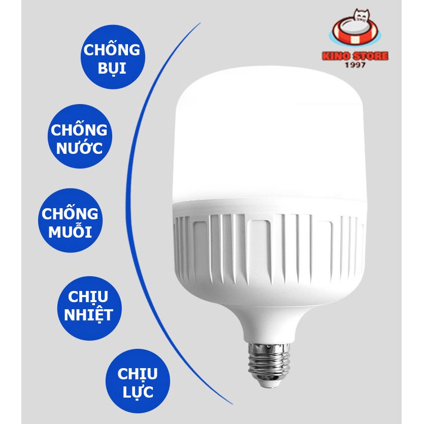 Bóng Đèn Led Trụ Tiết Kiệm Điện 5w-10w-15w-20w-30w-40w-50w Bảo Hành 12 Tháng