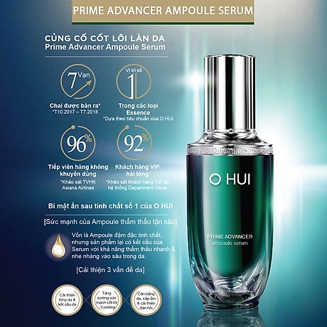 combo 50 gói Tinh Chất Chống Lão Hóa Ohui Prime Advancer Ampoule Serum