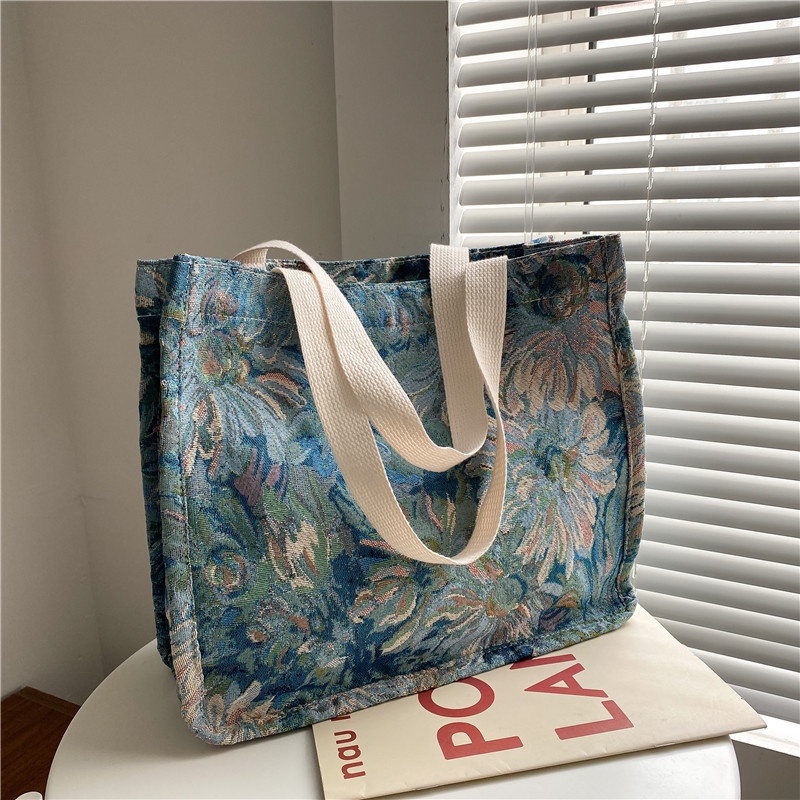 Túi Tote Đeo Vai Cỡ Lớn In Họa Tiết Dễ Thương Cho Nữ