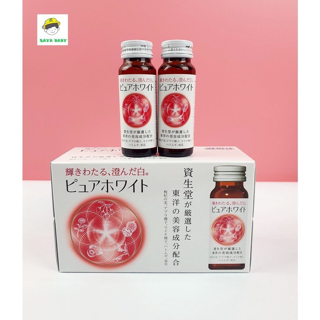 (DATE MỚI NHẤTT4.2024) Nước uống trắng da Shiseido Pure White Nhật Bản, đồ uống không cồn