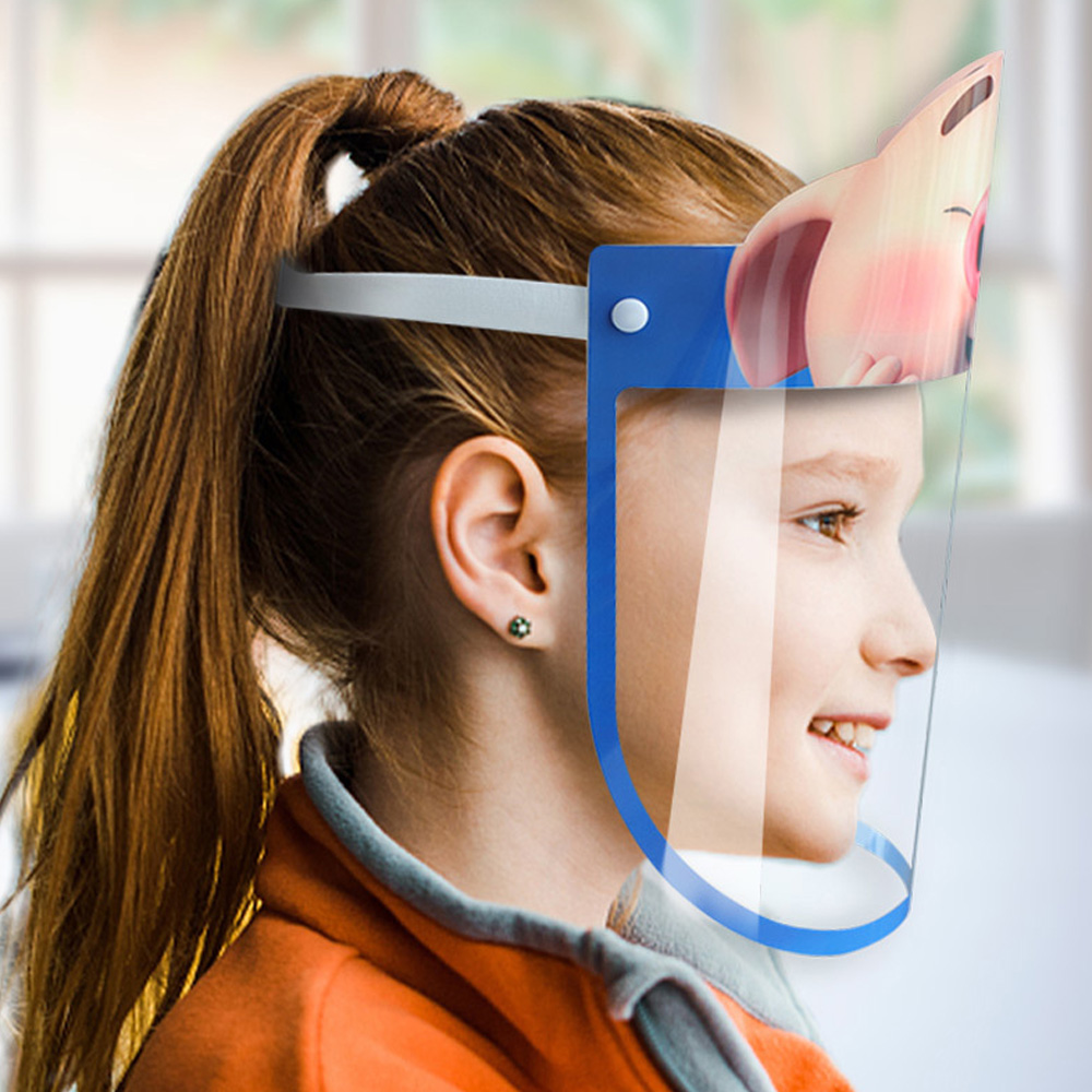 PET Kids Cartoon Face Shield An toàn cho trẻ em Mặt nạ bảo vệ Mặt nạ chống sương mù Chống tia cực tím Mặt nạ trong suốt cho bé trai cô gái | BigBuy360 - bigbuy360.vn