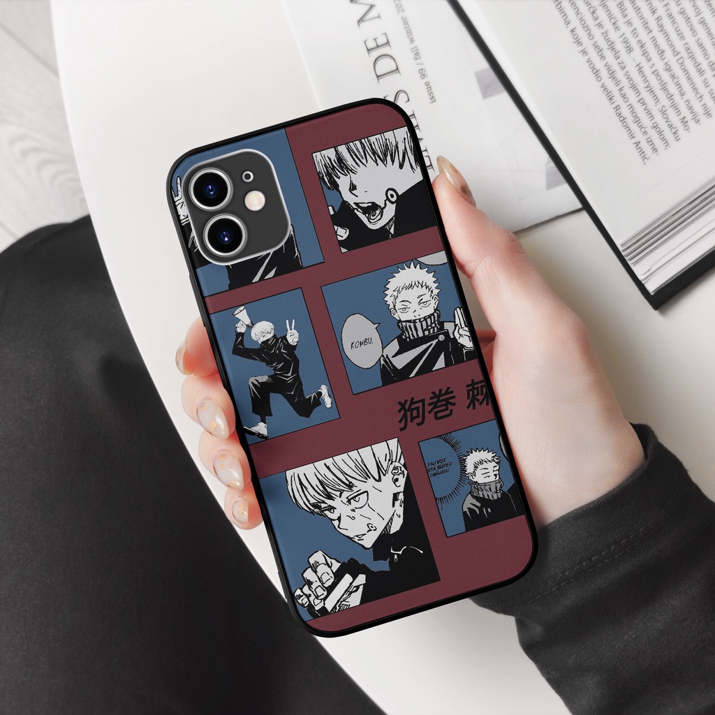 Ốp lưng Toge Inumaki collage art Jujutsu Kaisen cho Iphone 6 7 8 Plus 11 12 13 Pro Max X Xr TWCPOD0058