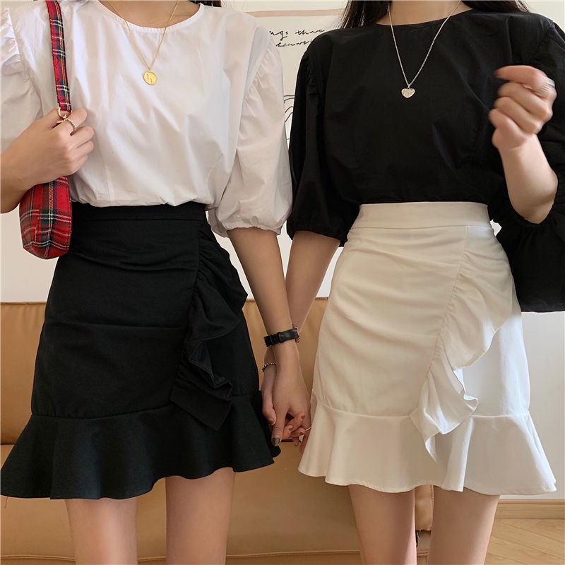 Quà tặng Chân váy đuôi cá dáng ngắn chất voan | BigBuy360 - bigbuy360.vn