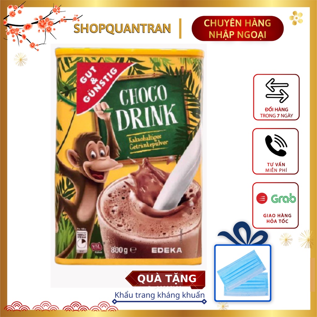 Cacao CHOCODRINK của Đức hộp 800g  Chính Hãng Giá Tốt