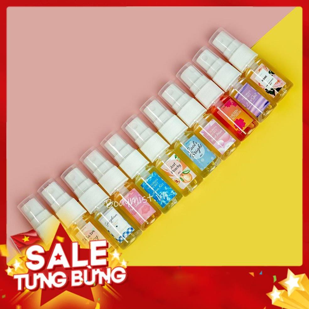 Body mist Victoria Secret, Bath And Body Works 12ML hương nước hoa, xịt thơm toàn thân - chúly