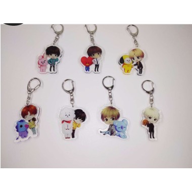 Móc khóa mica BTS.BT21