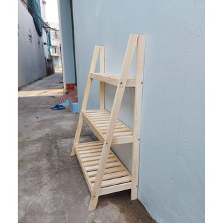 Kệ gỗ để đồ 3 ngăn