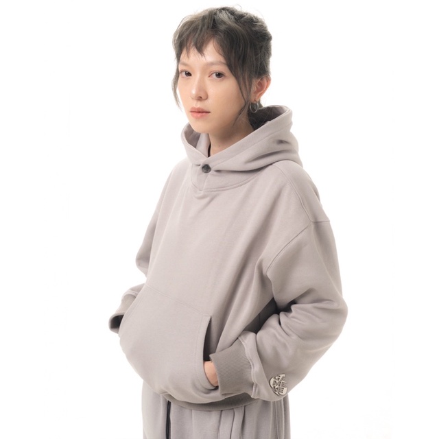 ACE METAL BOXY HOODIE/ Áo hoodie vải nỉ bông/ GAMBLE WORLDWIDE