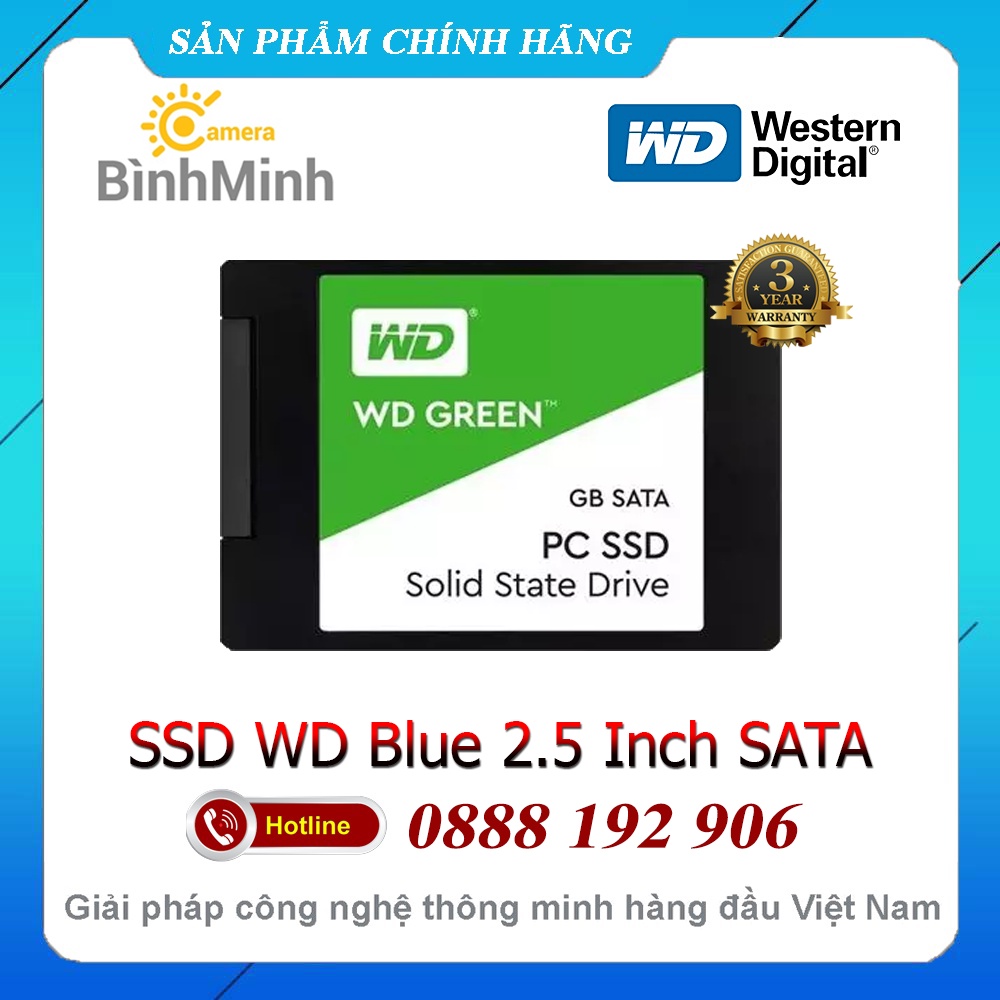 Ổ cứng SSD WD Green 2.5" SATA 2TB Bảo hành 36 tháng
