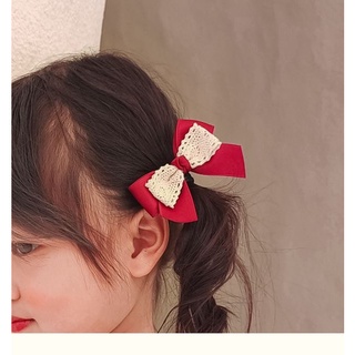 Buộc tóc nơ, buộc tóc ren phối lụa ruy băng satin phối ren cho bé gái dễ thương - Y065