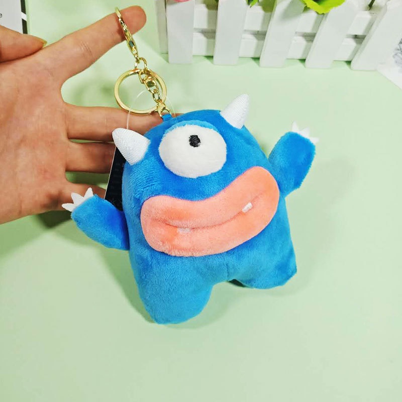 Móc Khóa Hình Sâu Bướm/Vịt Miệng To Sáng Tạo Có Mùi Thơm