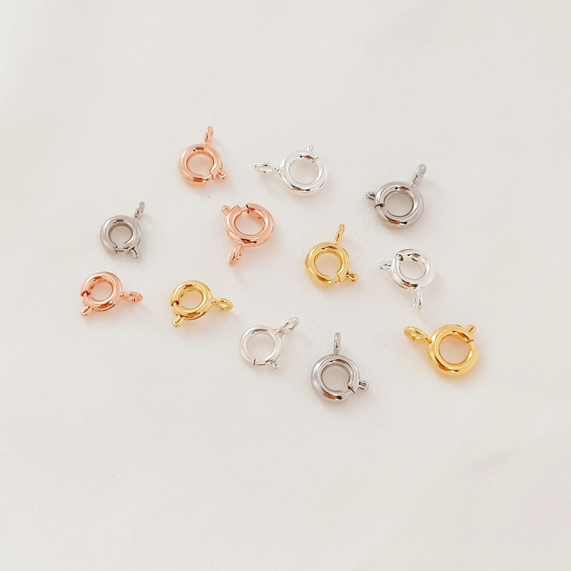 Khóa Cài Nối Đuôi Mạ Vàng Trắng/Vàng Hồng 18K Làm Đồ Thủ Công DIY