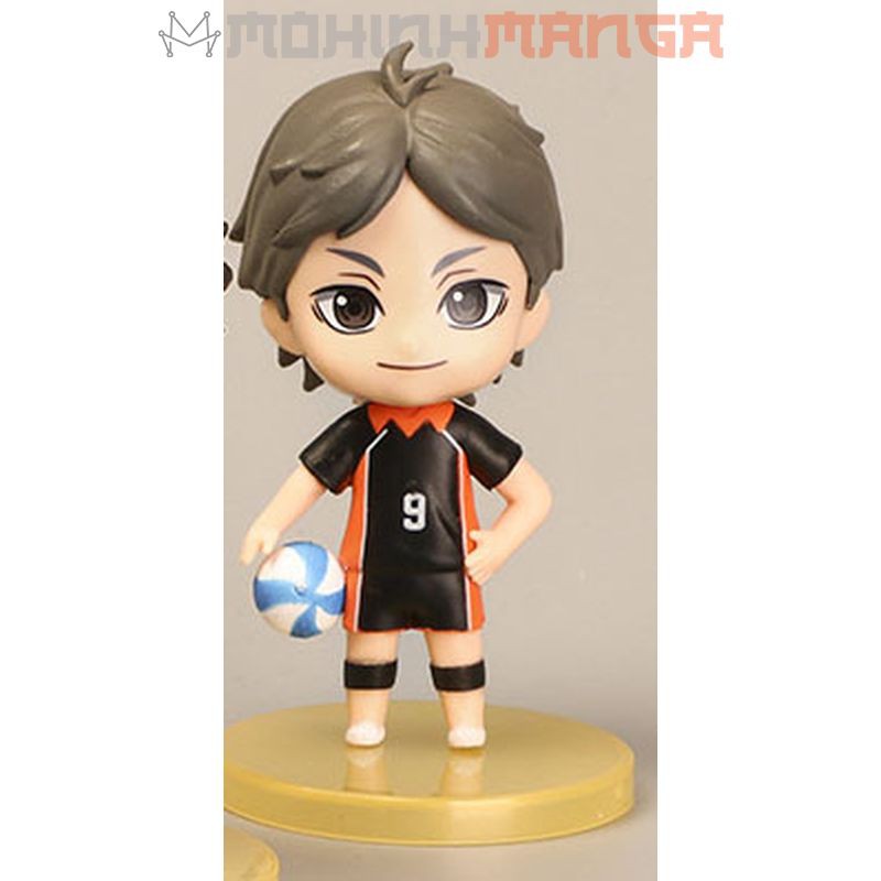 Combo 4 mô hình nhân vật Haikyuu Vua bóng chuyền Hinata Shoyo Kageyama Tobio Koshi Sugawara Oikawa Toru Haikyu đồ chơi