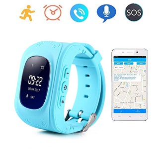 Đồng hồ thông minh định vị GPS Q50 xanh dương, Quản lý con an toàn từ xa