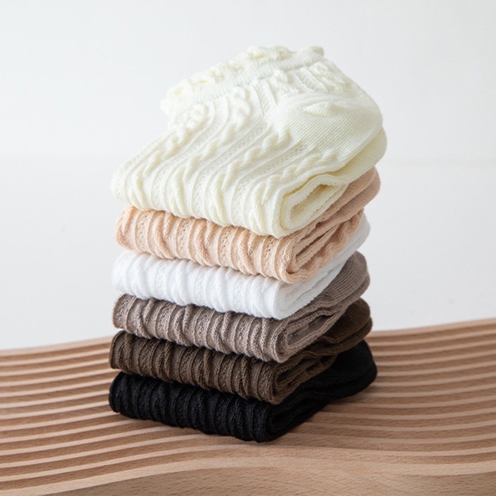 Đôi Vớ Cotton Ngắn Mềm Mại Thoáng Khí Thoải Mái Phong Cách Hàn Quốc Cho Nữ