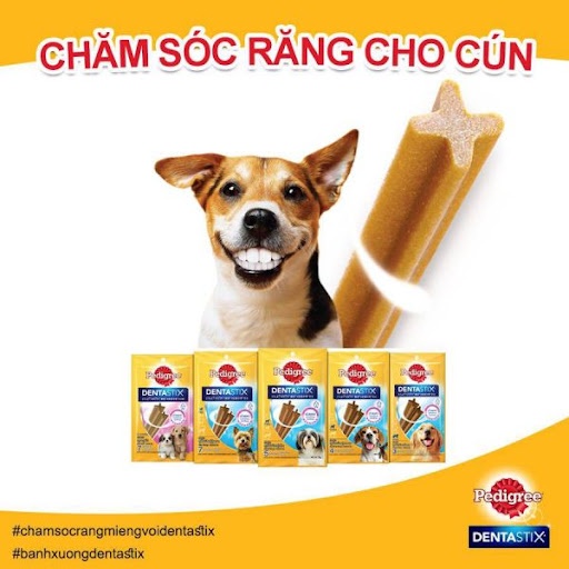 Thanh nhai sạch răng bánh xương Pedigree Dentastix cho chó - Thú Cưng Của Tui