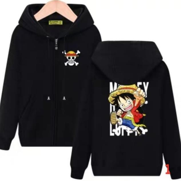 RẺ VÔ ĐỊCH- Áo Khoác Đen Luffy - One Piece Mũ Rơm