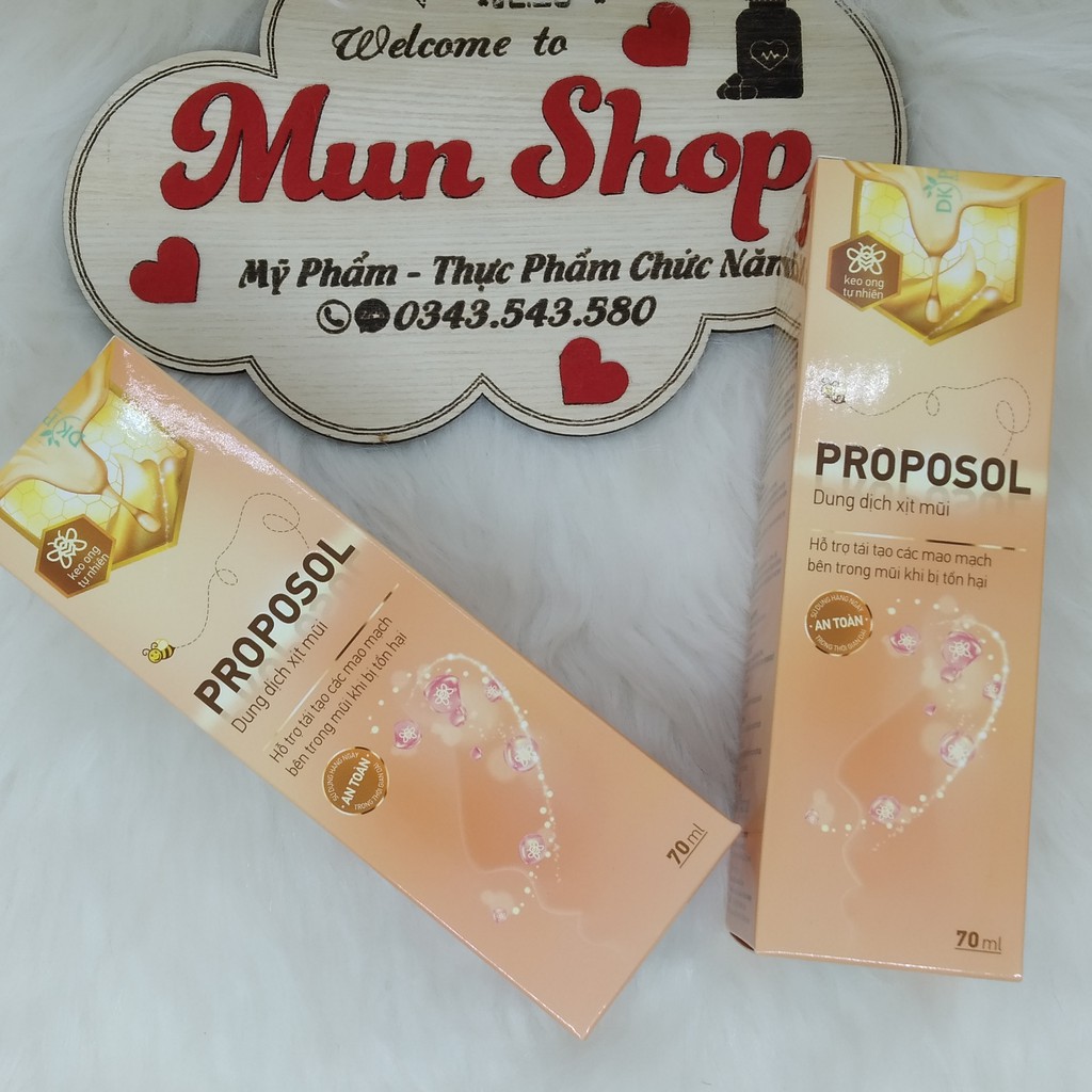 Dung dịch xịt rửa mũi keo ong PROPOSOL người lớn chai 70ml