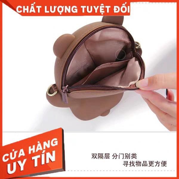 [Xả kho + free ship] TÚI GẤU BROWN SILICON XINH TƯƠI