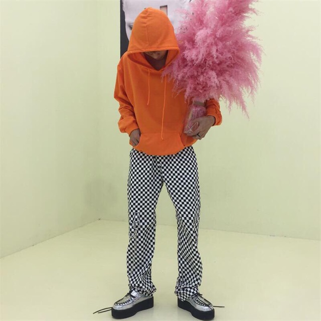 Hoddie nỉ bông cam tươi unisex - Khoác nỉ chui đầu cam cháy có nón ( Ảnh thật + Video ) | BigBuy360 - bigbuy360.vn